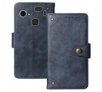 Anybird Azzurro Retro Pelle Case per HAMMER Blade 3 4G 6.2" Custodia Caso Premium Leather Cover Flip Guscio Protettiva Copertina Portafoglio Magnetico Anti Urto e Anti Graffi