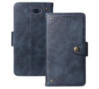 Anybird Azzurro Retro Pelle Case per INOI 140 Classic Lite 4G 1.8" Custodia Caso Premium Leather Cover Flip Guscio Protettiva Copertina Portafoglio Magnetico Anti Urto e Anti Graffi