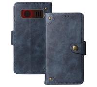Anybird Azzurro Retro Pelle Case per MyPhone Harmony LTE 2.8" Custodia Caso Premium Leather Cover Flip Guscio Protettiva Copertina Portafoglio Magnetico Anti Urto e Anti Graffi