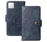 Anybird Azzurro Retro Pelle Case per Onyx Boox P6 6.13" Custodia Caso Premium Leather Cover Flip Guscio Protettiva Copertina Portafoglio Magnetico Anti Urto e Anti Graffi