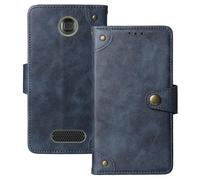 Anybird Azzurro Retro Pelle Case per SPC MAGNUS 2.8" Custodia Caso Premium Leather Cover Flip Guscio Protettiva Copertina Portafoglio Magnetico Anti Urto e Anti Graffi