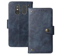 Anybird Azzurro Retro Pelle Case per SPC TITAN VIEW 1.77" Custodia Caso Premium Leather Cover Flip Guscio Protettiva Copertina Portafoglio Magnetico Anti Urto e Anti Graffi
