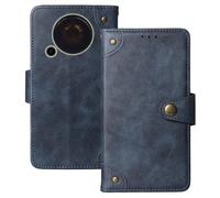 Anybird Azzurro Retro Pelle Case per Trevi FORTE 70 2.4" Custodia Caso Premium Leather Cover Flip Guscio Protettiva Copertina Portafoglio Magnetico Anti Urto e Anti Graffi