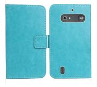 Anybird Blu Custodia in pelle Flip Case Protettiva Cover Skin per Doro Leva E10 / E11 Doro DFB 0600 2.4" Caso Leather Cover Flip Guscio Copertina Portafoglio Magnetico