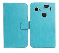 Anybird Blu Custodia in pelle Flip Case Protettiva Cover Skin per HAMMER Blade 3 4G 6.2" Caso Leather Cover Flip Guscio Copertina Portafoglio Magnetico