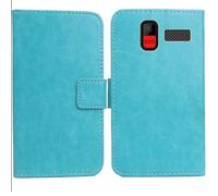 Anybird Blu Custodia in pelle Flip Case Protettiva Cover Skin per Maxcom Comfort MM445 4G 2.8" Caso Leather Cover Flip Guscio Copertina Portafoglio Magnetico Anti Urto e Anti Graffi