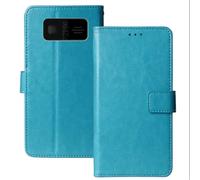 Anybird Blu Custodia in pelle Flip Case Protettiva Cover Skin Wallet per Beafon SL230 LTE 4G 1.8"