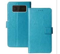 Anybird Blu Custodia in pelle Flip Case Protettiva Cover Skin Wallet per Beafon SL260 LTE 4G 2.2"