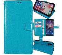 Anybird Blu Custodia in pelle Flip Case Protettiva Cover Skin Wallet per Blaupunkt SM 01 4"