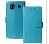 Anybird Blu Custodia in pelle Flip Case Protettiva Cover Skin Wallet per Energizer E13 1.77"