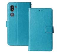 Anybird Blu Custodia in Pelle Flip Caso Protettiva Cover Skin Wallet TPU Silicone per Doro 8050 5.7"