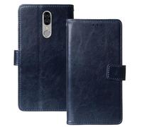 Anybird Blu Scuro Custodia in pelle Flip Case Protettiva Cover Skin Wallet per Blaupunkt SL05 SL 05 5.5"