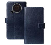 Anybird Blu Scuro Custodia in pelle Flip Case Protettiva Cover Skin Wallet per Trevi FORTE 70 2.4"