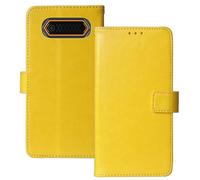 Anybird Giallo Custodia in pelle Flip Case Protettiva Cover Skin Wallet per BRONDI IRON X 2.4"