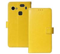 Anybird Giallo Custodia in pelle Flip Case Protettiva Cover Skin Wallet per HAMMER Blade 3 4G 6.2"