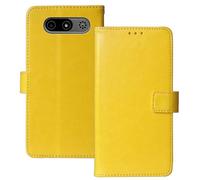 Anybird Giallo Custodia in pelle Flip Case Protettiva Cover Skin Wallet per MyPhone 7340 LTE 2.8"