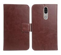 Anybird Marrone Custodia in pelle Flip Case Protettiva Cover Skin per Blaupunkt SL05 SL 05 5.5" Caso Leather Cover Flip Guscio Copertina Portafoglio Magnetico
