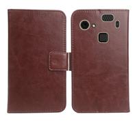 Anybird Marrone Custodia in pelle Flip Case Protettiva Cover Skin per HAMMER Blade 3 4G 6.2" Caso Leather Cover Flip Guscio Copertina Portafoglio Magnetico