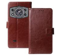 Anybird Marrone Custodia in pelle Flip Case Protettiva Cover Skin TPU Silicone Wallet per CUBOT KingKong 11 5G 6.72"