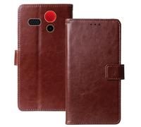 Anybird Marrone Custodia in pelle Flip Case Protettiva Cover Skin Wallet per Olympia STAR 2.4"