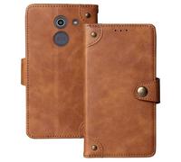 Anybird Marrone Retro Pelle Case per Beghelli SLV10 1.7" Custodia Caso Premium Leather Cover Flip Guscio Protettiva Copertina Portafoglio Magnetico Anti Urto e Anti Graffi