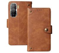 Anybird Marrone Retro Pelle Case per Blackview ROCK 3 6.78" Custodia Caso Premium Leather Cover Flip Guscio Protettiva Copertina Portafoglio Magnetico Anti Urto e Anti Graffi