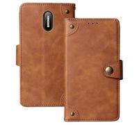 Anybird Marrone Retro Pelle Case per Brondi Amico Home Nero 1.77" Custodia Caso Premium Leather Cover Flip Guscio Protettiva Copertina Portafoglio Magnetico Anti Urto e Anti Graffi