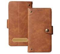 Anybird Marrone Retro Pelle Case per BRONDI PRESIDENT 3" Custodia Caso Premium Leather Cover Flip Guscio Protettiva Copertina Portafoglio Magnetico