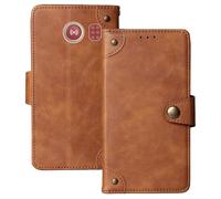 Anybird Marrone Retro Pelle Case per Doro 2800/2820 / 2821/2880 / 6820/6821 / 6040/6060 / E20 / E21 / E30 / E31 2.8" Custodia Caso Premium Leather Cover Flip Guscio Protettiva Copertina