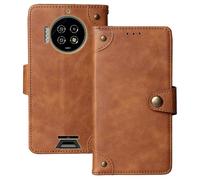Anybird Marrone Retro Pelle Case per Energizer Hard Case P28K 6.78" Custodia Caso Premium Leather Cover Flip Guscio Protettiva Copertina Portafoglio Magnetico Anti Urto e Anti Graffi