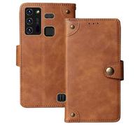 Anybird Marrone Retro Pelle Case per HAMMER Blade 5G 6.3" Custodia Caso Premium Leather Cover Flip Guscio Protettiva Copertina Portafoglio Magnetico Anti Urto e Anti Graffi