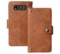 Anybird Marrone Retro Pelle Case per Hammer H Boost 4G 2.4" Custodia Caso Premium Leather Cover Flip Guscio Protettiva Copertina Portafoglio Magnetico Anti Urto e Anti Graffi