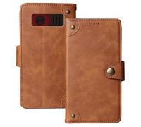Anybird Marrone Retro Pelle Case per MyPhone Harmony LTE 2.8" Custodia Caso Premium Leather Cover Flip Guscio Protettiva Copertina Portafoglio Magnetico Anti Urto e Anti Graffi