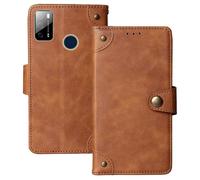 Anybird Marrone Retro Pelle Case per Qubo P668 / QUBO X668 6.53" Custodia Caso Premium Leather Cover Flip Guscio Protettiva Copertina Portafoglio Magnetico Anti Urto e Anti Graffi
