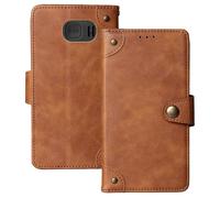 Anybird Marrone Retro Pelle Case per SPC HARMONY 2 4G 2.4" Custodia Caso Premium Leather Cover Flip Guscio Protettiva Copertina Portafoglio Magnetico Anti Urto e Anti Graffi