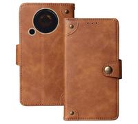 Anybird Marrone Retro Pelle Case per Trevi FORTE 70 2.4" Custodia Caso Premium Leather Cover Flip Guscio Protettiva Copertina Portafoglio Magnetico Anti Urto e Anti Graffi