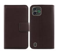 Anybird Marrone Vera Real Pelle Case per Doro Aurora A30 PLUS 6.1" Custodia Caso Premium Leather Cover Flip Guscio Protettiva Copertina Portafoglio Magnetico Anti Urto e Anti Graffi