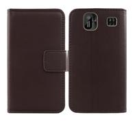 Anybird Marrone Vera Real Pelle Case per Energizer E13 1.77" Custodia Caso Premium Leather Cover Flip Guscio Protettiva Copertina Portafoglio Magnetico Anti Urto e Anti Graffi