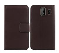 Anybird Marrone Vera Real Pelle Case per Ulefone Armor Mini 3 2.8" Custodia Caso Premium Leather Cover Flip Guscio Protettiva Copertina Portafoglio Magnetico Anti Urto e Anti Graffi