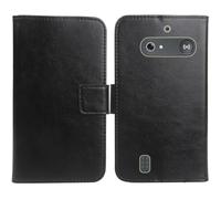 Anybird Nero Custodia in pelle Flip Case Protettiva Cover Skin per Doro Leva E10 / E11 Doro DFB 0600 2.4" Caso Leather Cover Flip Guscio Copertina Portafoglio Magnetico