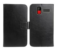 Anybird Nero Custodia in pelle Flip Case Protettiva Cover Skin per Maxcom Comfort MM445 4G 2.8" Caso Leather Cover Flip Guscio Copertina Portafoglio Magnetico Anti Urto e Anti Graffi