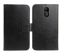 Anybird Nero Custodia in pelle Flip Case Protettiva Cover Skin per MyPhone HALO A + 1.77" Caso Leather Cover Flip Guscio Copertina Portafoglio Magnetico Anti Urto e Anti Graffi