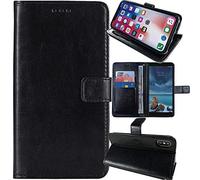 Anybird Nero Custodia in pelle Flip Case Protettiva Cover Skin Wallet per Blaupunkt SM 01 4"