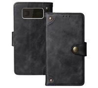 Anybird Nero Retro Pelle Case per Beafon SL260 LTE 4G 2.2" Custodia Caso Premium Leather Cover Flip Guscio Protettiva Copertina Portafoglio Magnetico Anti Urto e Anti Graffi