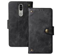 Anybird Nero Retro Pelle Case per Blaupunkt SL05 SL 05 5.5" Custodia Caso Premium Leather Cover Flip Guscio Protettiva Copertina Portafoglio Magnetico Anti Urto e Anti Graffi
