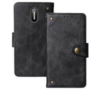 Anybird Nero Retro Pelle Case per Brondi Amico Home Nero 1.77" Custodia Caso Premium Leather Cover Flip Guscio Protettiva Copertina Portafoglio Magnetico Anti Urto e Anti Graffi
