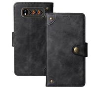 Anybird Nero Retro Pelle Case per Hammer H Boost 4G 2.4" Custodia Caso Premium Leather Cover Flip Guscio Protettiva Copertina Portafoglio Magnetico Anti Urto e Anti Graffi