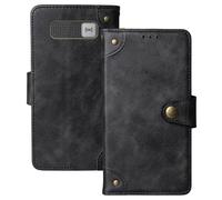 Anybird Nero Retro Pelle Case per MyPhone Tango LTE + 2.4" Custodia Caso Premium Leather Cover Flip Guscio Protettiva Copertina Portafoglio Magnetico Anti Urto e Anti Graffi