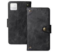 Anybird Nero Retro Pelle Case per Onyx Boox P6 6.13" Custodia Caso Premium Leather Cover Flip Guscio Protettiva Copertina Portafoglio Magnetico Anti Urto e Anti Graffi