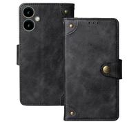 Anybird Nero Retro Pelle Case per SPC WUUM ONE 5" Custodia Caso Premium Leather Cover Flip Guscio Protettiva Copertina Portafoglio Magnetico Anti Urto e Anti Graffi